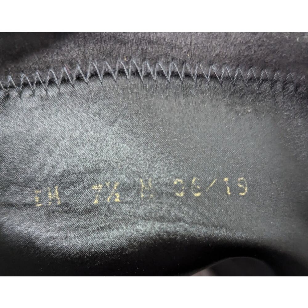 Stuart Weitzman Lowland Black Suede Over The Knee Boots Size 7.5 Womens Preowned - Picture 12 of 13